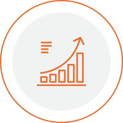 Upward chart icon